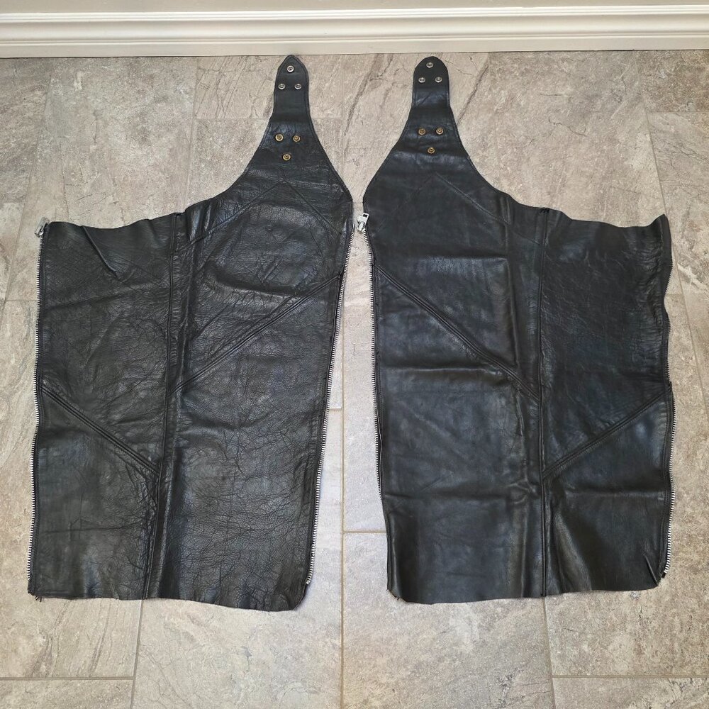 vintage Vanson Leathers Motorcycle Chaps Men small women large